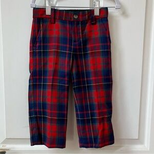 NWT! Janie and Jack Red Plaid Wool Pant Size 18-24 Months